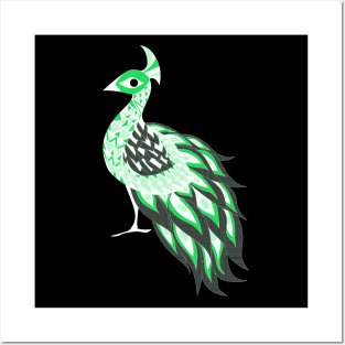 eco phoenix peacock rising ecopop Posters and Art